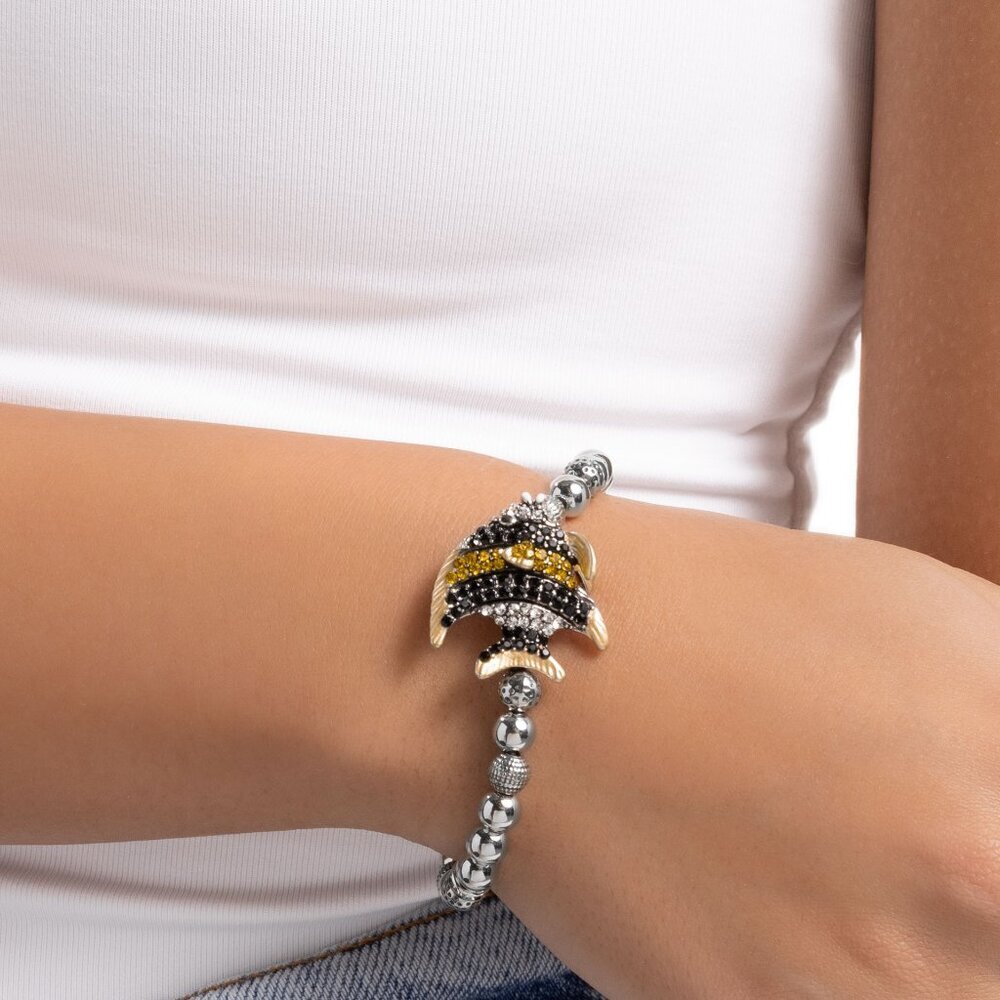 Paparazzi Jewelry Accessories - Admirable Angelfish - Yellow Bracelet - NEW!!